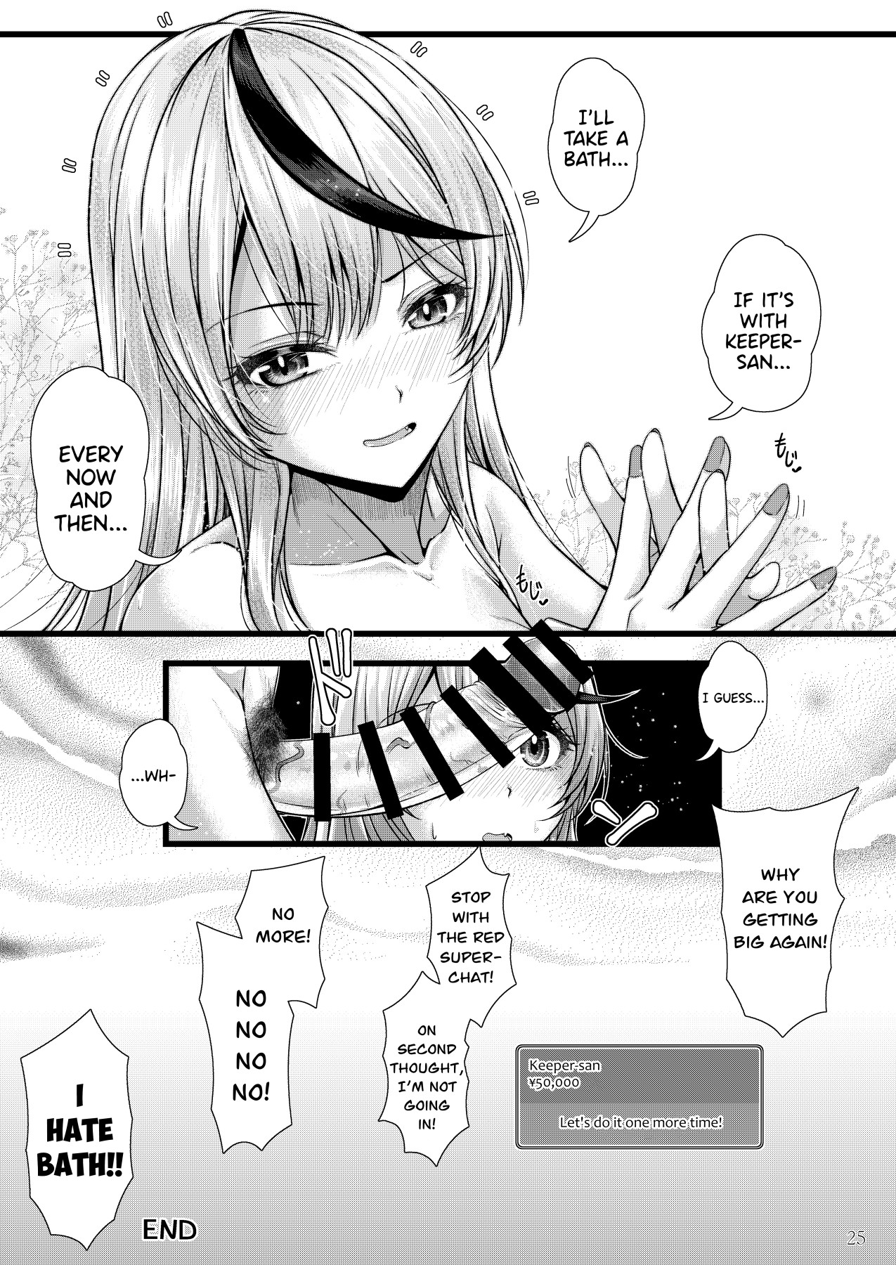 Hentai Manga Comic-Lewd Bathtime With Sakamata Chloe-Read-25